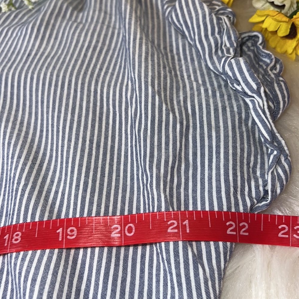 Bcbgeneration Striped Button Down Cross Over Shirt - image 6